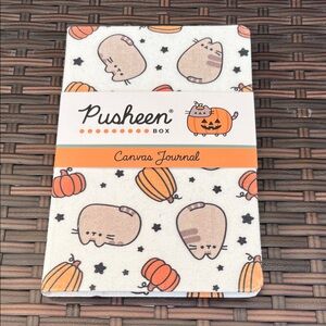 Pusheen Box Exclusive White and Orange Canvas Journal